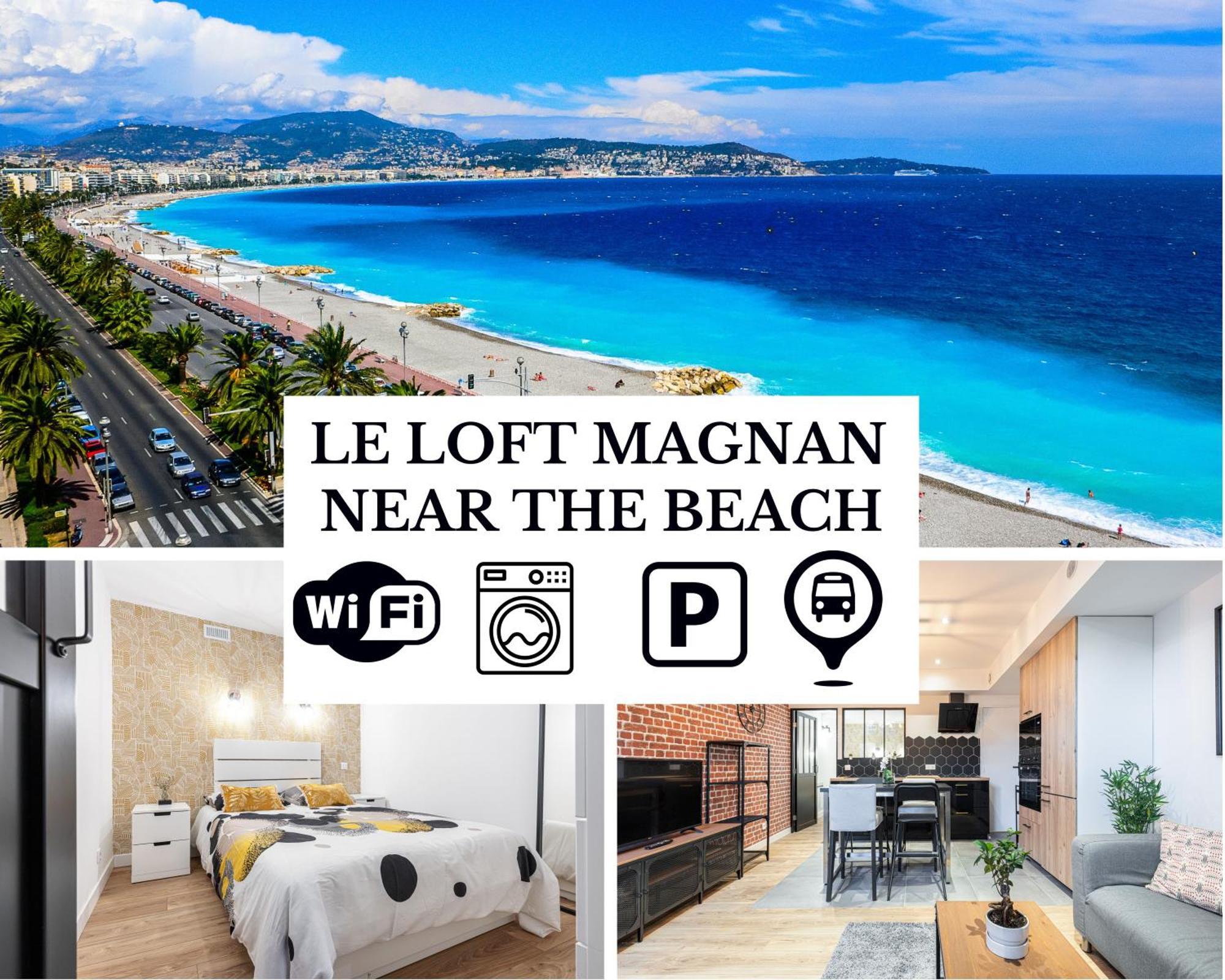Le Loft Magnan - Ac- Pres Mer - Wifi - Parking - Confort Et Moderne - Supermarches Et Tram Proches Ница Екстериор снимка